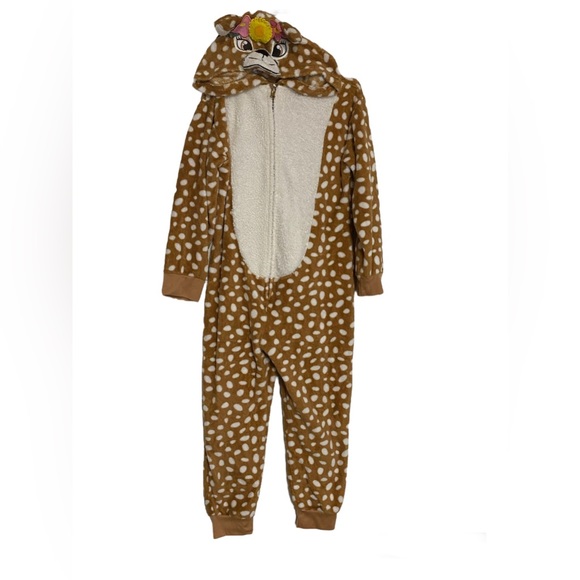 Spirit Halloween Union Suit Hooded Deer Fawn Size Child Medium (8-10) - Picture 2 of 7